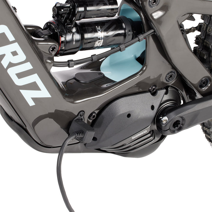 Santa Cruz Bullit MX CC S E-Mountain Bike 2024 Gloss Carbon and Blue
