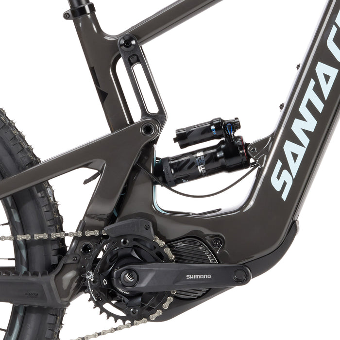 Santa Cruz Bullit MX CC S E-Mountain Bike 2024 Gloss Carbon and Blue