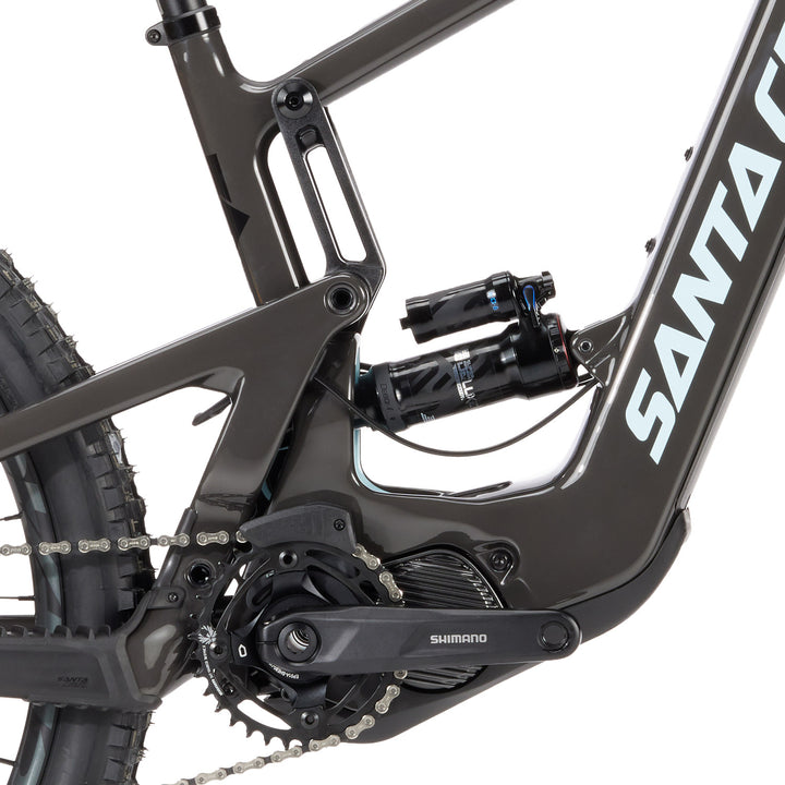 Santa Cruz Bullit MX CC S E-Mountain Bike 2024 Gloss Carbon and Blue