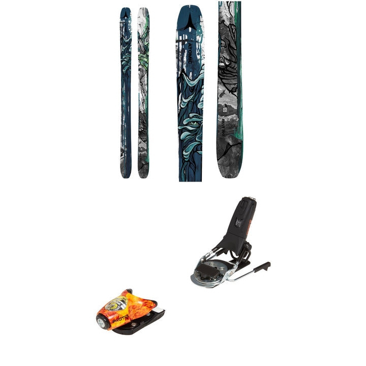 Atomic Bent 100 Skis + Look x evo Pivot 15 Ski Bindings 2024