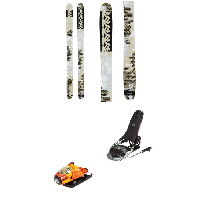 K2 Reckoner 112 Skis + Look x evo Pivot 15 Ski Bindings 2024