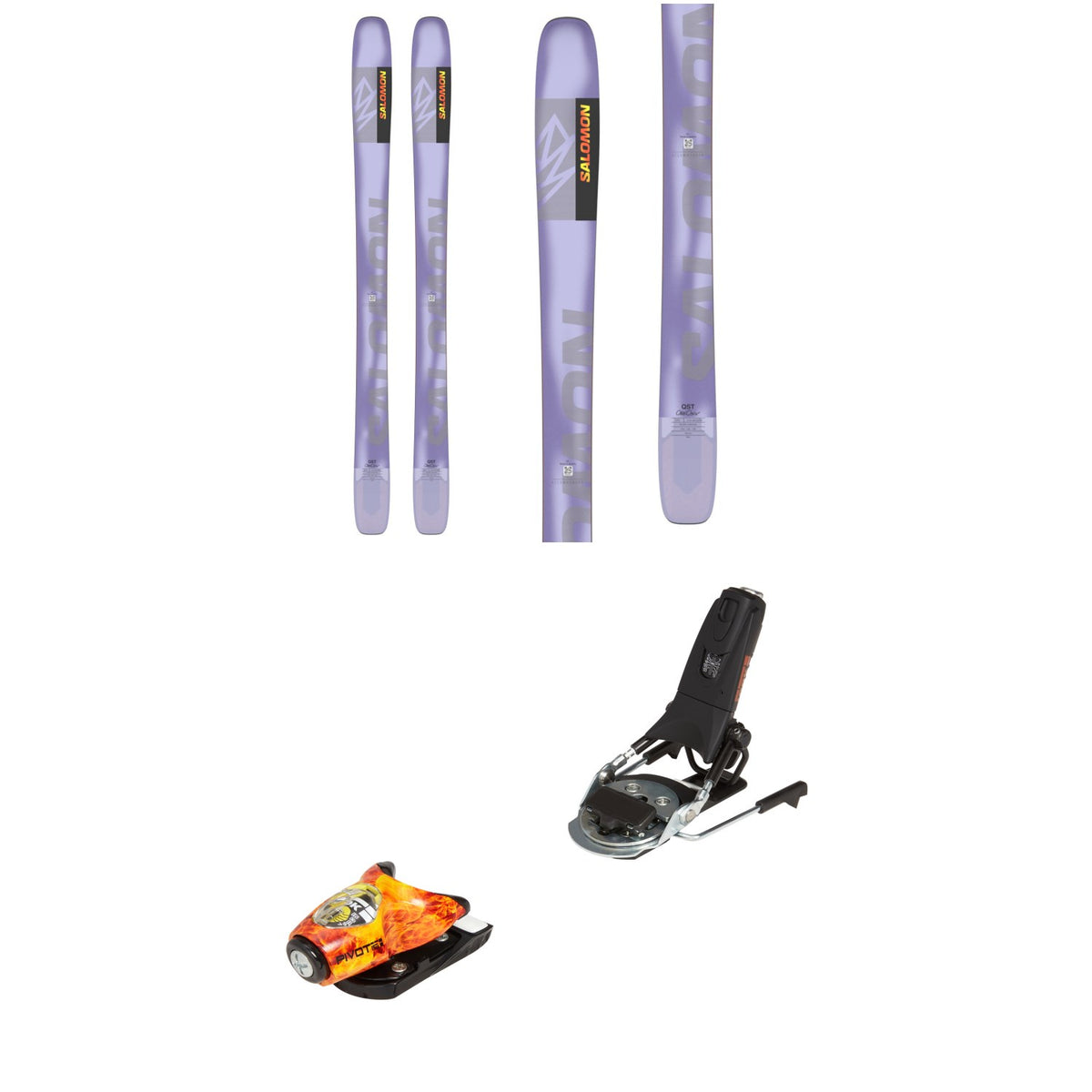 Salomon QST 106 Skis + Look x evo Pivot 15 Ski Bindings 2024