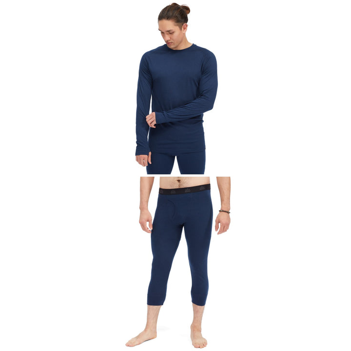evo Ridgetop Merino Wool Midweight Crew Top + 3/4 Pants 2023