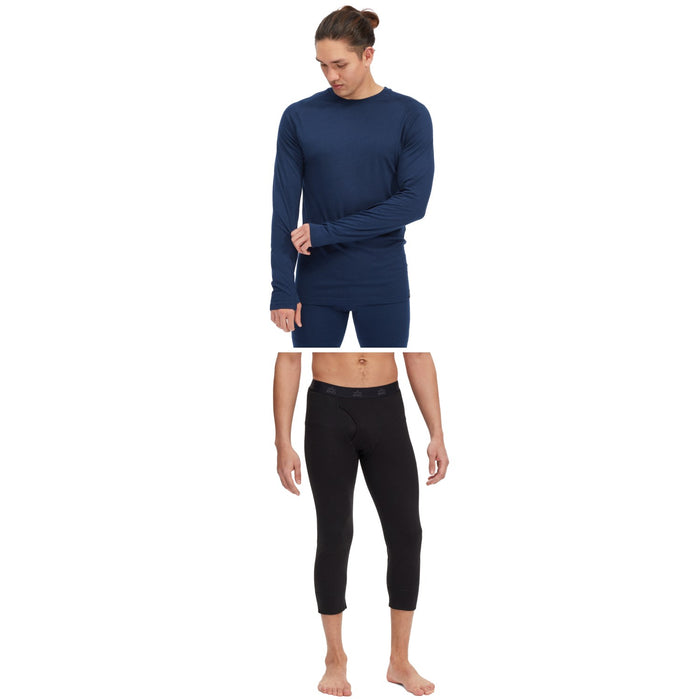evo Ridgetop Merino Wool Midweight Crew Top + 3/4 Pants 2023