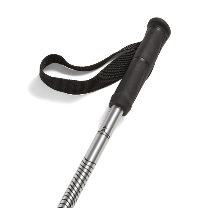 evo Way Up Adjustable Ski Poles Silver Gloss