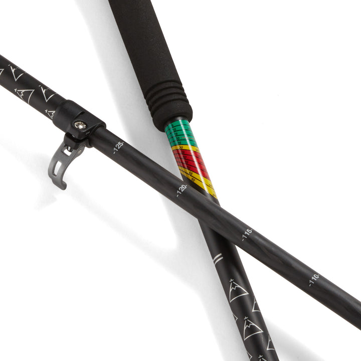 evo Way Out Carbon Adjustable Ski Poles 2025 Black