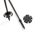 evo Way Out Carbon Adjustable Ski Poles 2025 Black