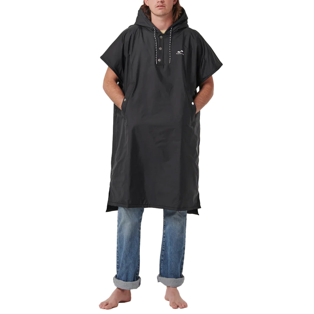 Slowtide Waterproof Changing Poncho Black