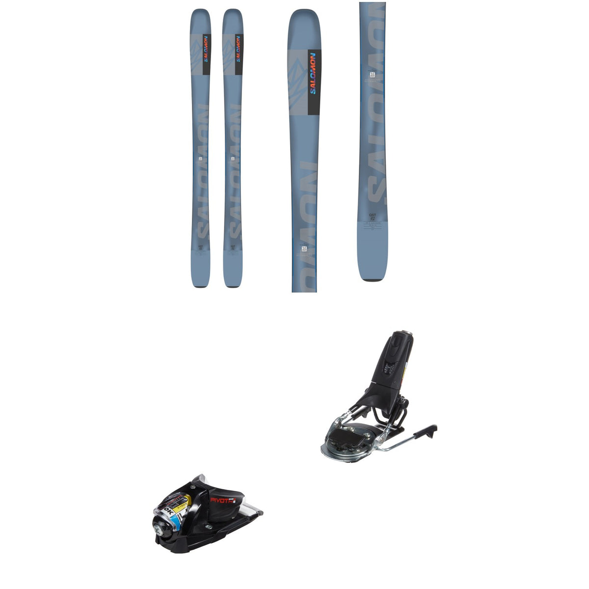 Salomon QST 92 Skis + Look Pivot 14 GW Ski Bindings 2025