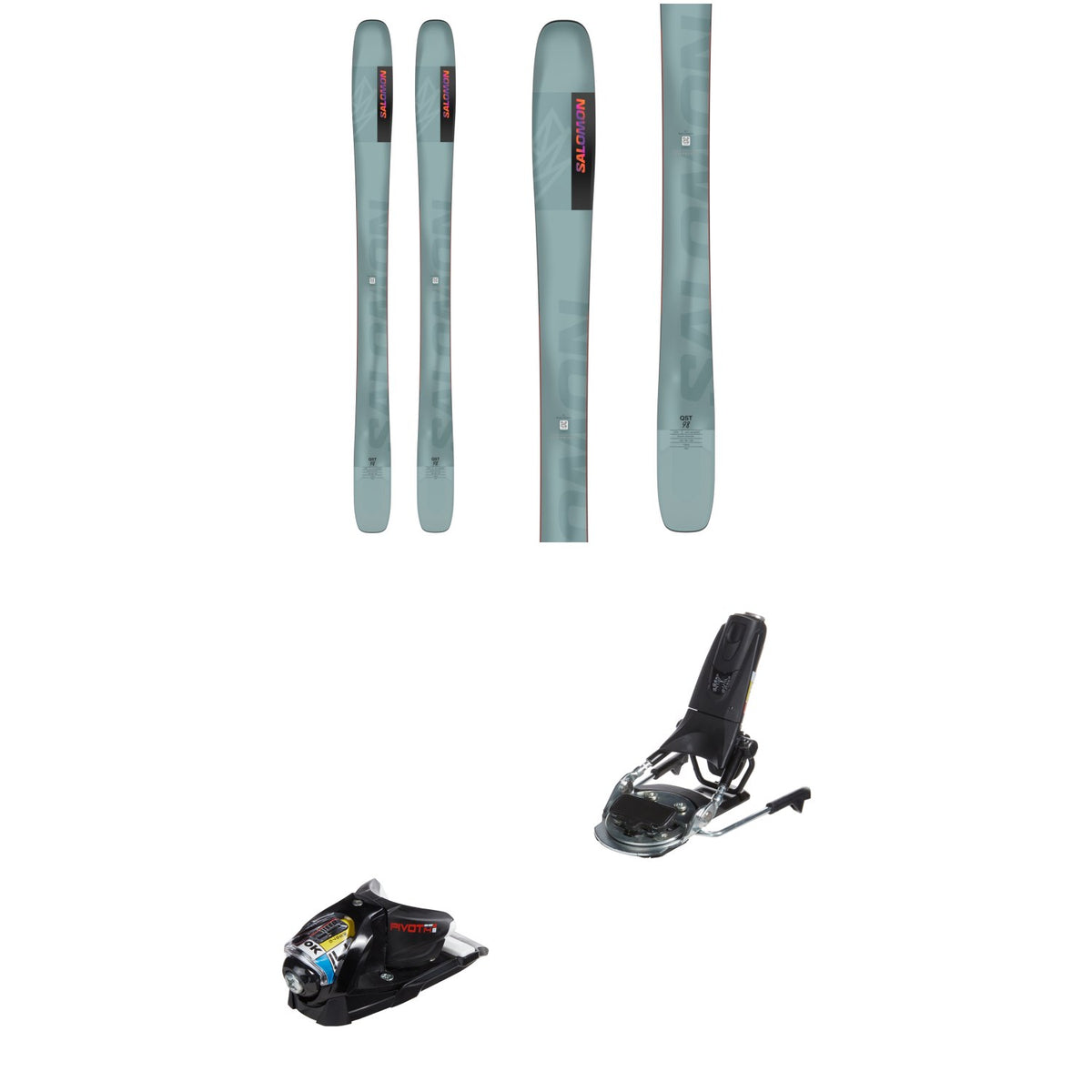 Salomon QST 98 Skis + Look Pivot 14 GW Ski Bindings 2024
