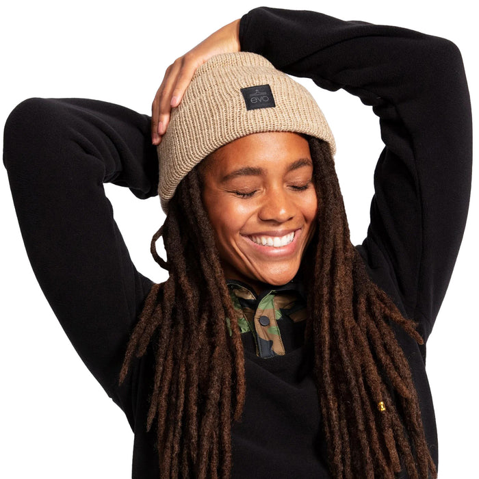 evo Workwear Beanie Oatmeal Marl