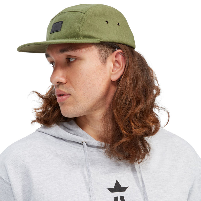 evo Wool 5 Panel Hat Army Olive