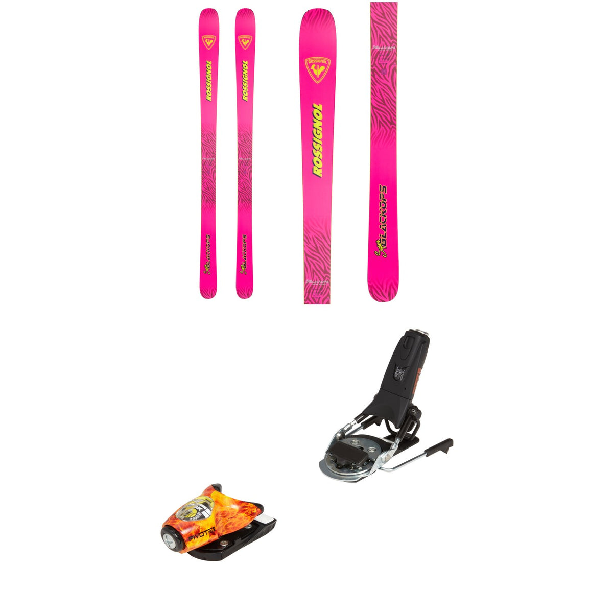 Rossignol Super Black Ops Skis + Look x evo Pivot 15 Ski Bindings 2024