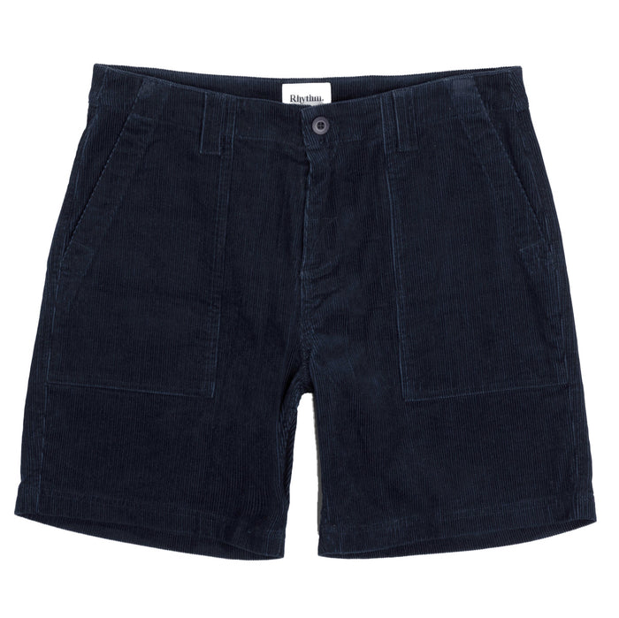 Rhythm Worn Path Cord Shorts - Men's Dark Navy