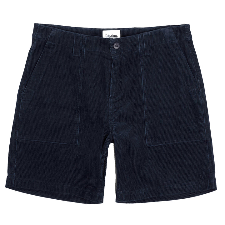 Rhythm Worn Path Cord Shorts - Men's Dark Navy