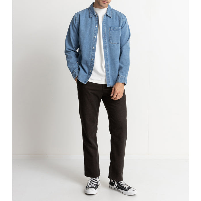 Rhythm Denim Long-Sleeve Shirt - Men's Demin