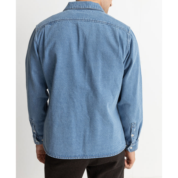 Rhythm Denim Long-Sleeve Shirt - Men's Demin
