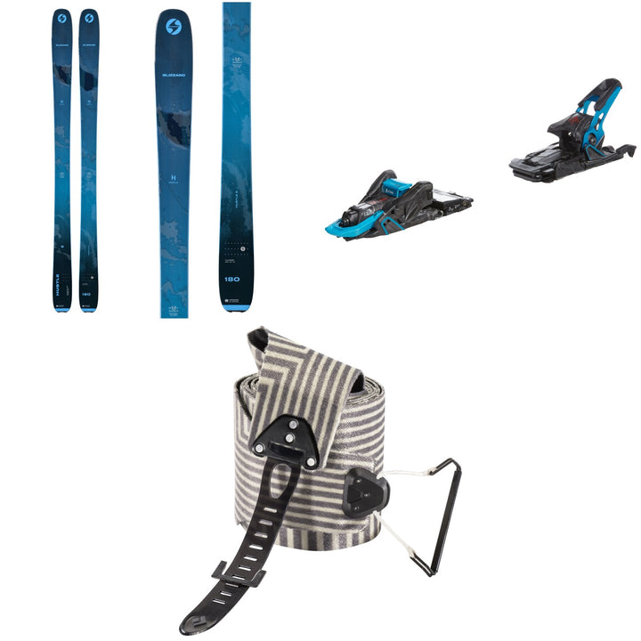 Blizzard Hustle 9 Skis + Salomon S/Lab Shift MNC 13 Alpine Touring Ski Bindings + Black Diamond Ultralite Mix STS Climbing Skins 2024