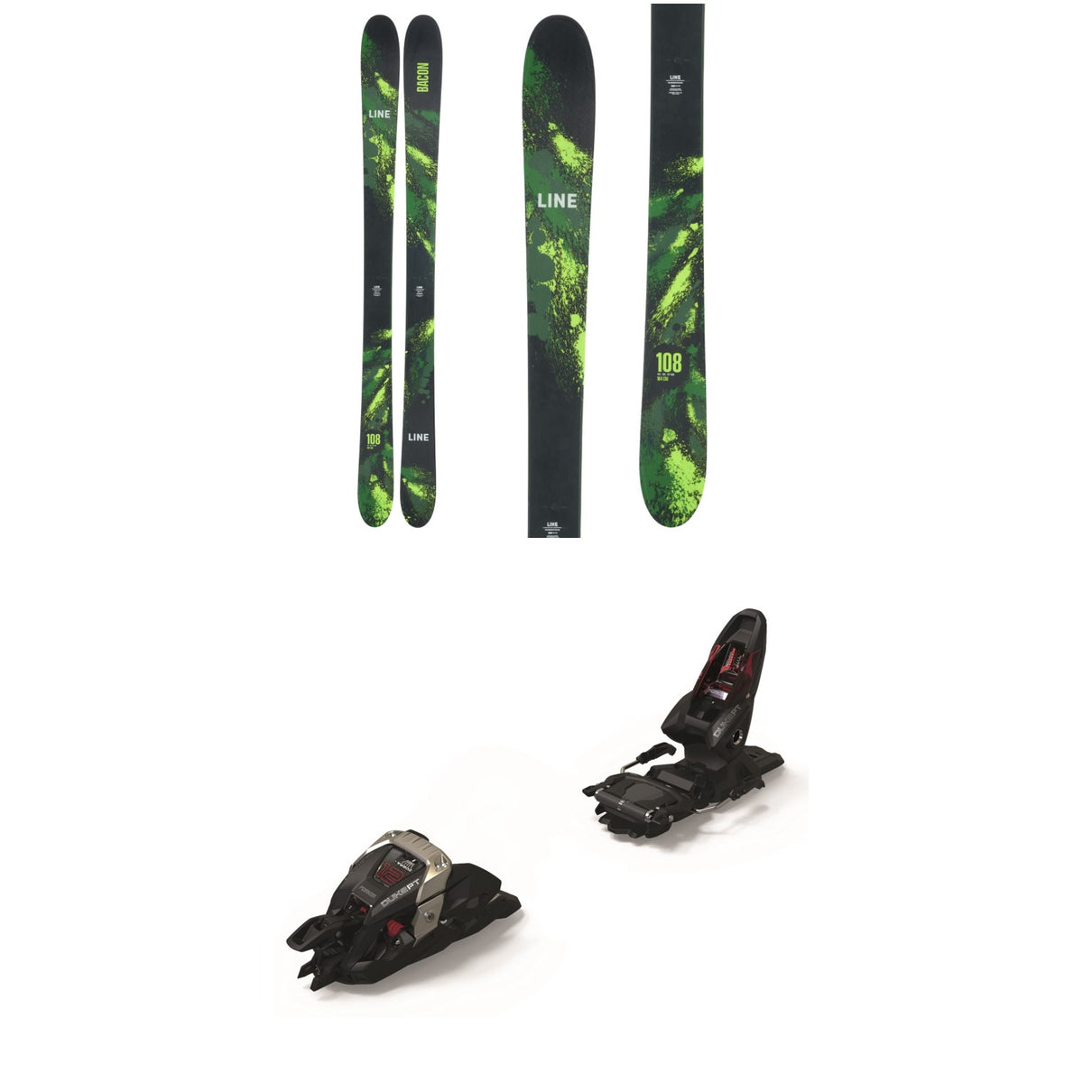Line Skis Bacon 108 Skis + Marker Duke PT 12 Alpine Touring Ski Bindings 2024
