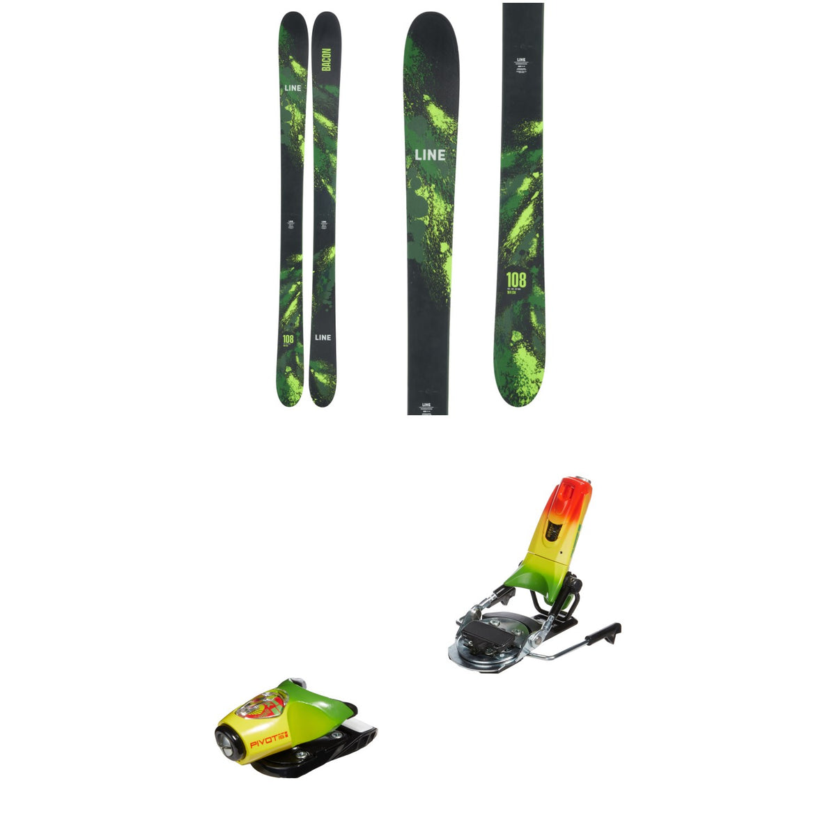 Line Skis Bacon 108 Skis + Look Pivot 15 GW Ski Bindings 2024