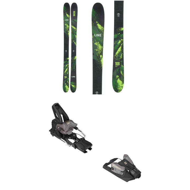 Line Skis Bacon 108 Skis + Salomon Strive 14 GW Ski Bindings 2024