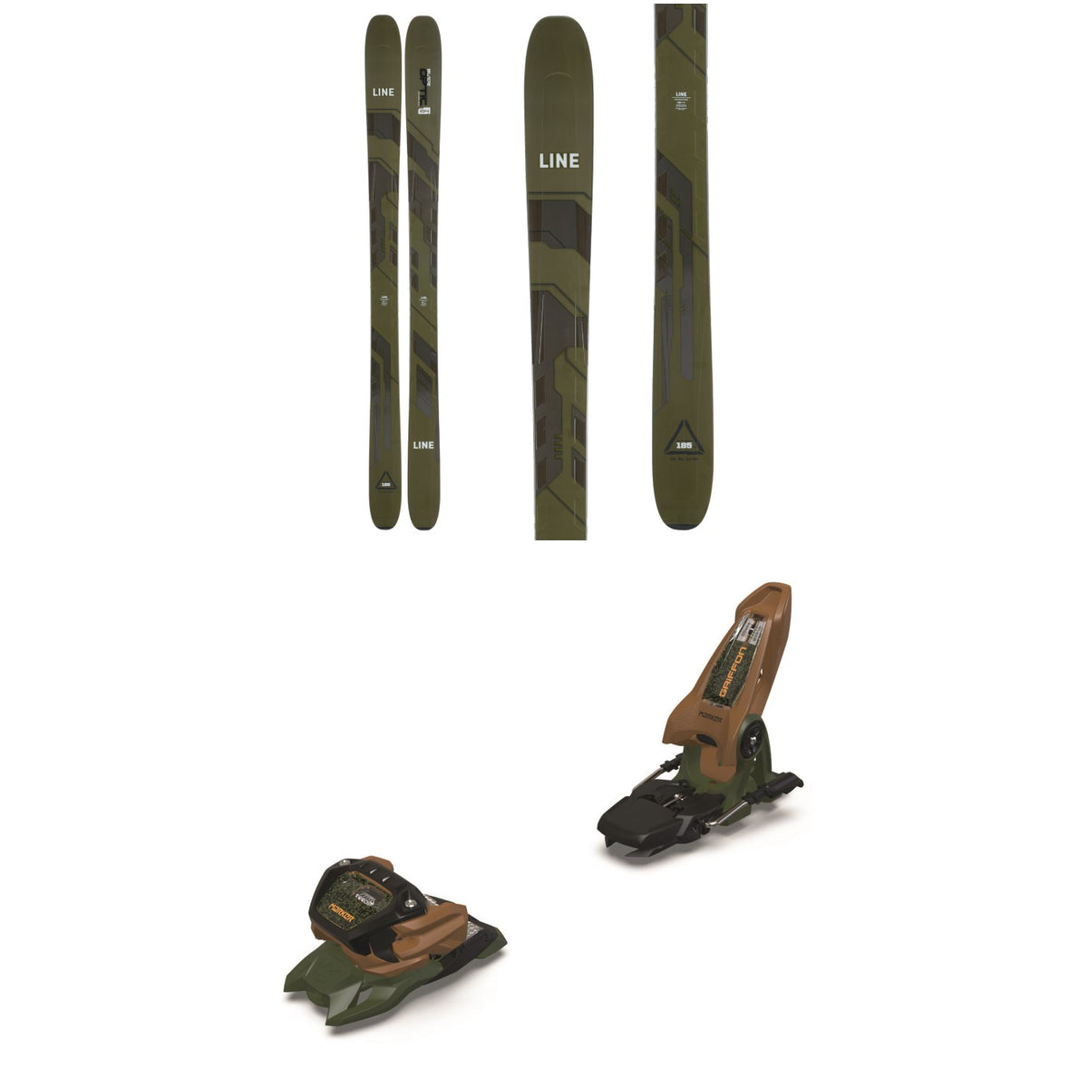 Line Skis Blade Optic 104 Skis + Marker Griffon 13 ID Ski Bindings 2024