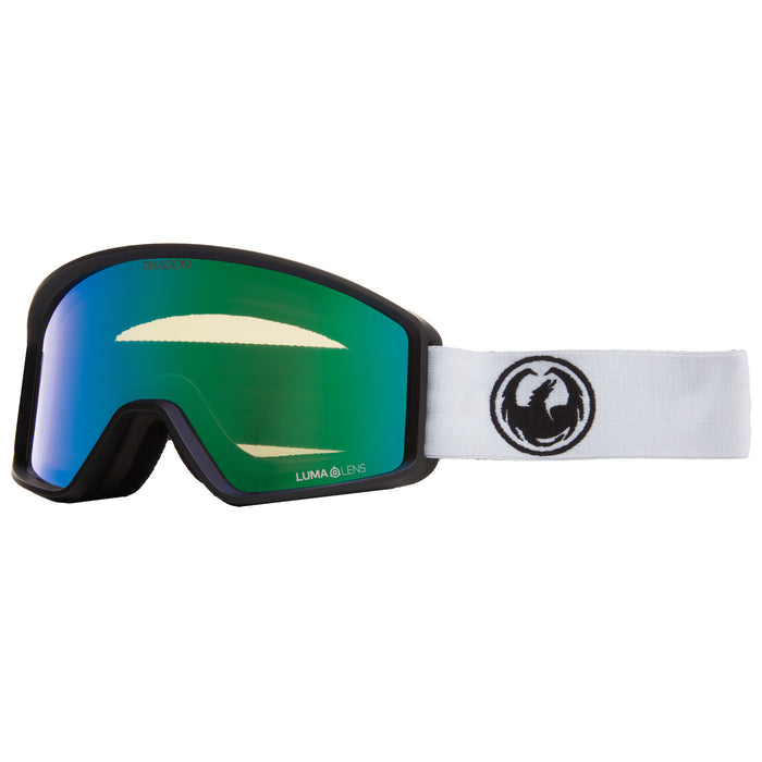 Dragon x evo DXT OTG Goggles Matte Black/White Knit/LL Green Ion