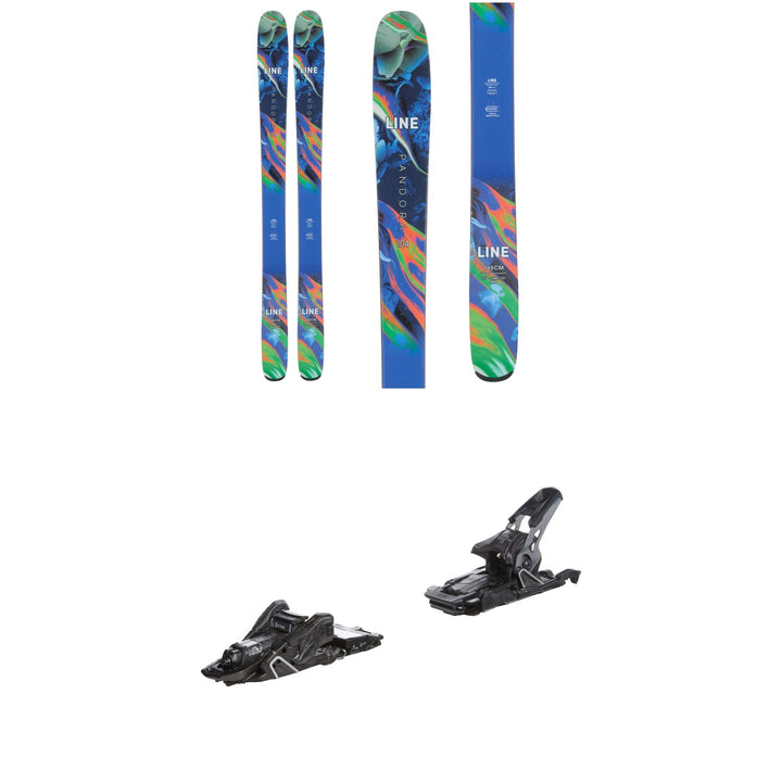 Line Skis Pandora 104 Skis - Women's + Salomon S/Lab Shift MNC 13 Alpine Touring Ski Bindings 2024