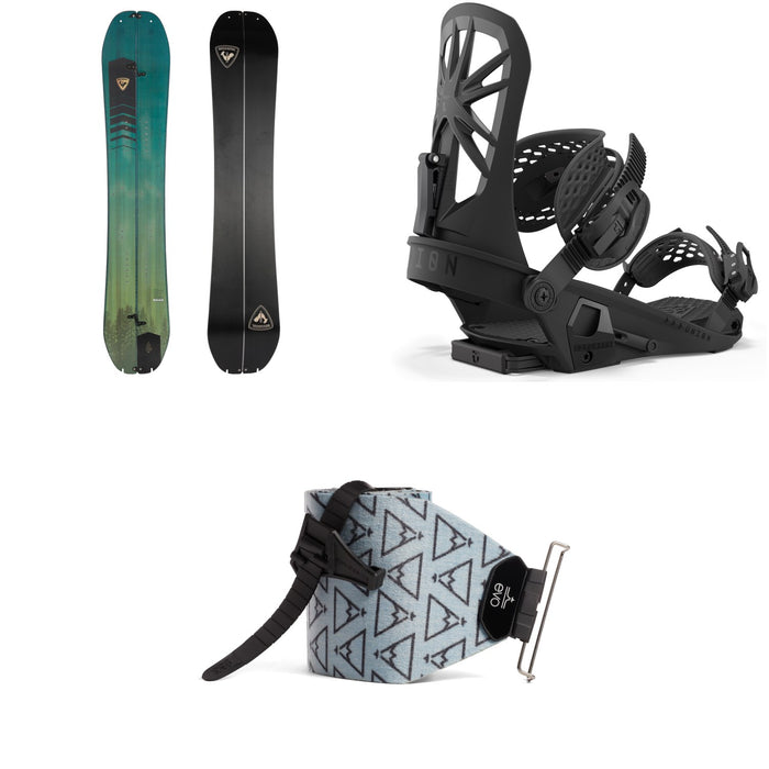 Rossignol Escaper Splitboard + Union Explorer Splitboard Bindings + evo x Pomoca Pro Glide Splitboard Skins 2024