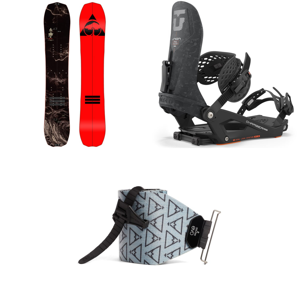Arbor Bryan Iguchi Pro Camber Splitboard + Union Charger FC Splitboard Bindings + evo x Pomoca Pro Glide Splitboard Skins 2024