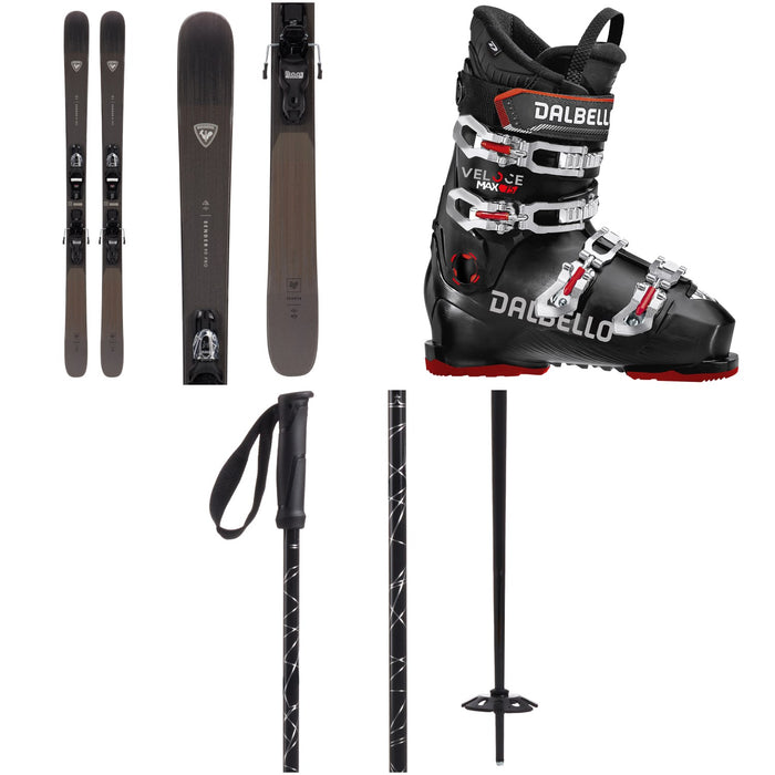 Rossignol Sender 90 Pro Skis + Xpress 10 Bindings + Dalbello Veloce Max 75 Ski Boots + evo Refract Ski Poles 2024