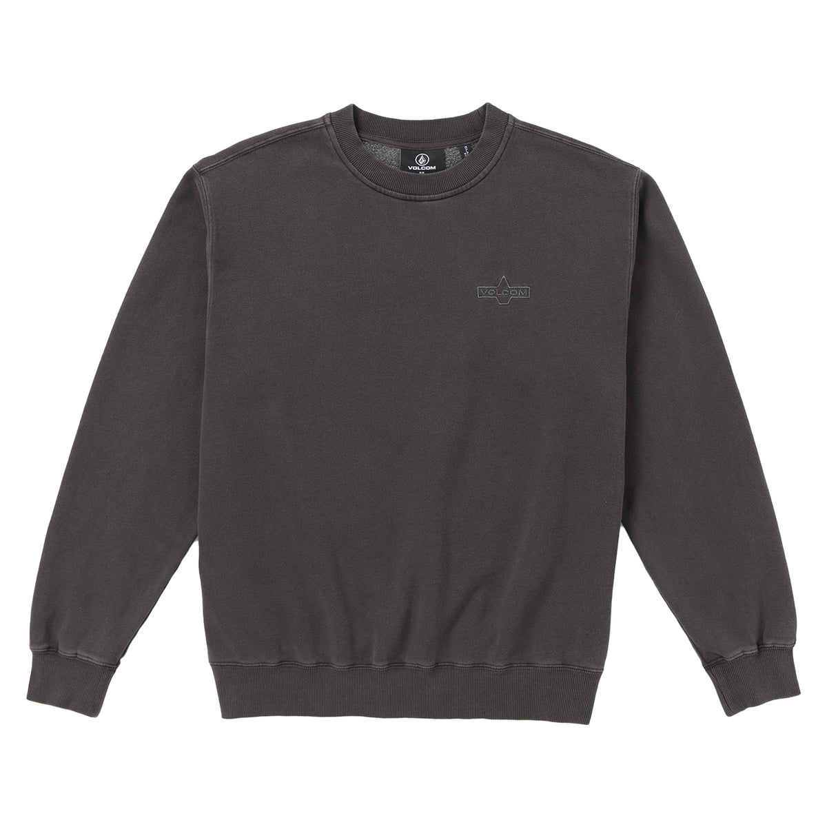 Volcom Lifer Crew Sweatshirt - Men's Asphalt Black