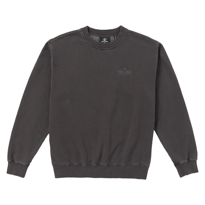 Volcom Lifer Crew Sweatshirt - Men's Asphalt Black