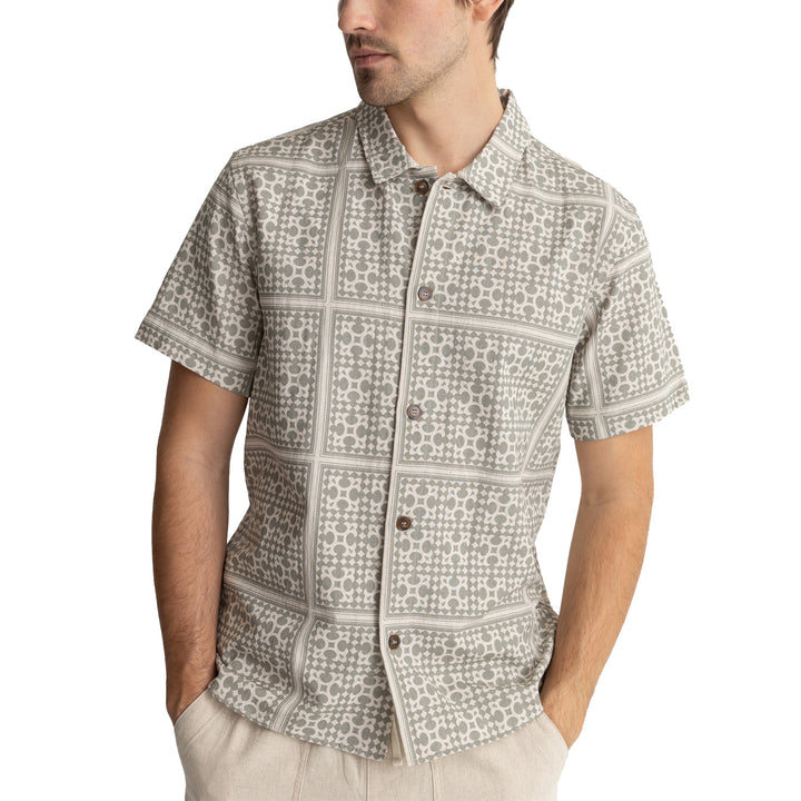 Rhythm Tile Short-Sleeve Shirt - Men's Sage
