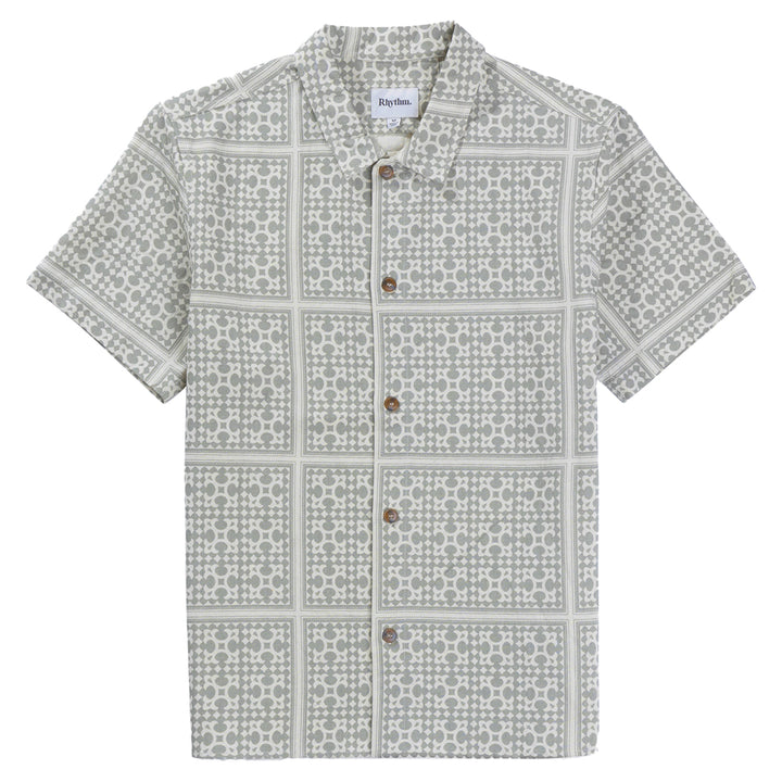 Rhythm Tile Short-Sleeve Shirt - Men's Sage