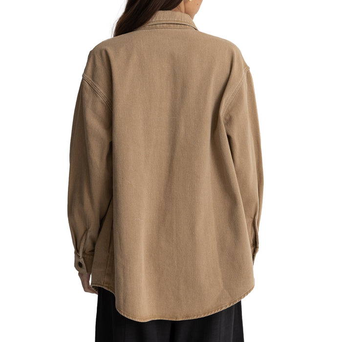 Rhythm Claude Drill Shacket - Women's Caramel