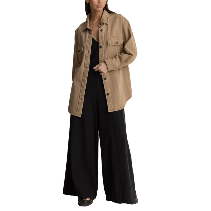 Rhythm Claude Drill Shacket - Women's Caramel