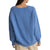 Rhythm Moonstone Oversized V Neck Sweater - Women's Blue