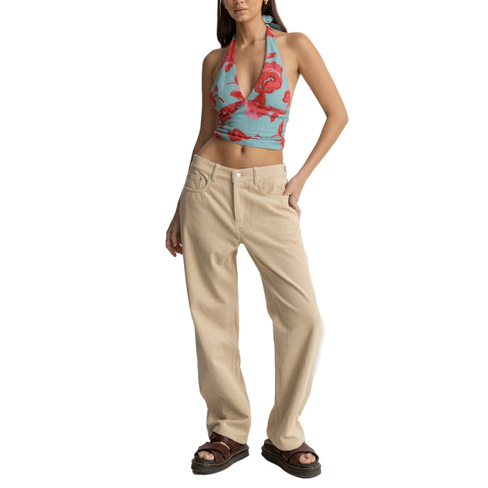 Rhythm Chloe Low Rise Pants - Women's Cream