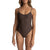 Rhythm Classic Minimal OnePiece Swimsuit - Women's Chocolate