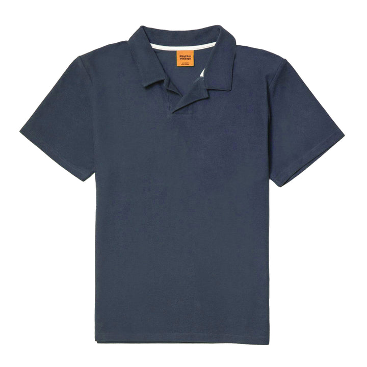 Rhythm Vintage Terry Polo - Men's Vintage Navy