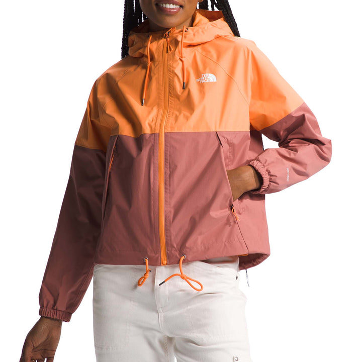 The North Face Antora Rain Hoodie - Women's Peach Granite/Light Mahogany