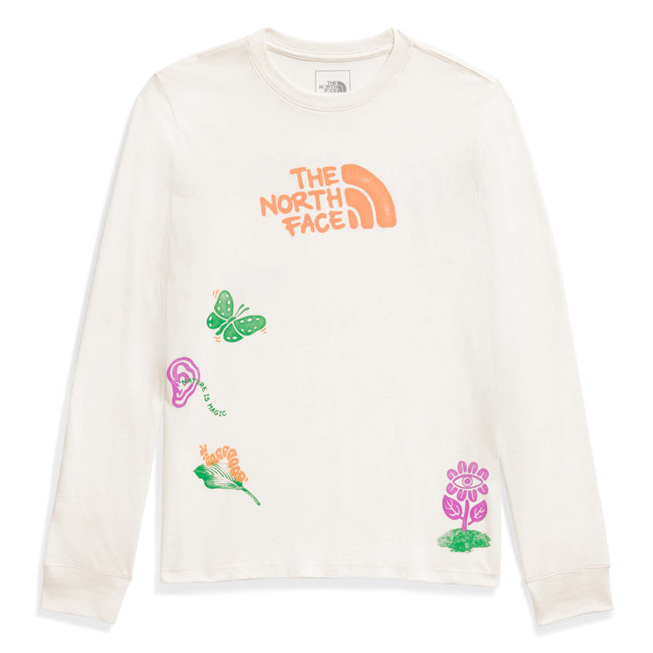The North Face Long-Sleeve Outdoors Together T-Shirt - Women's White Dune/Outdoors Together Graphic