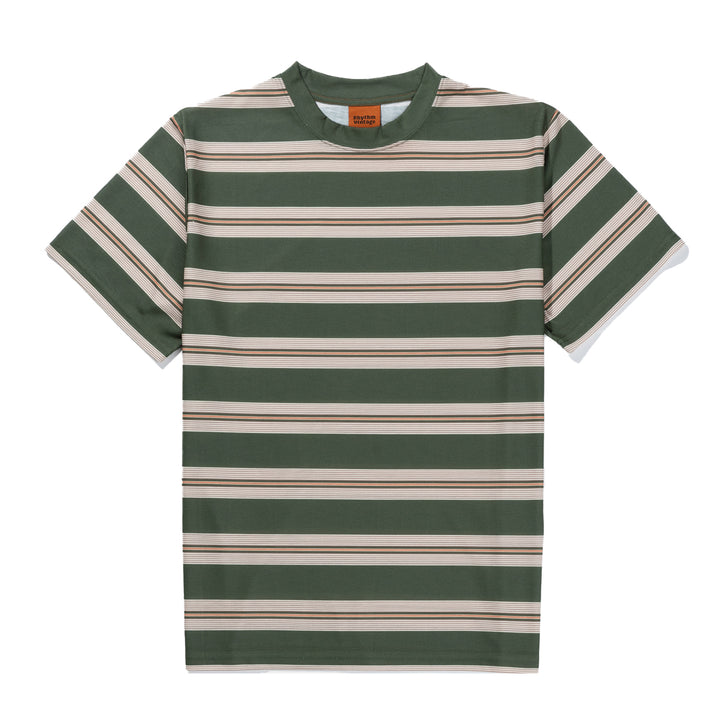Rhythm Vintage Stripe Short-Sleeve T-Shirt - Men's Olive