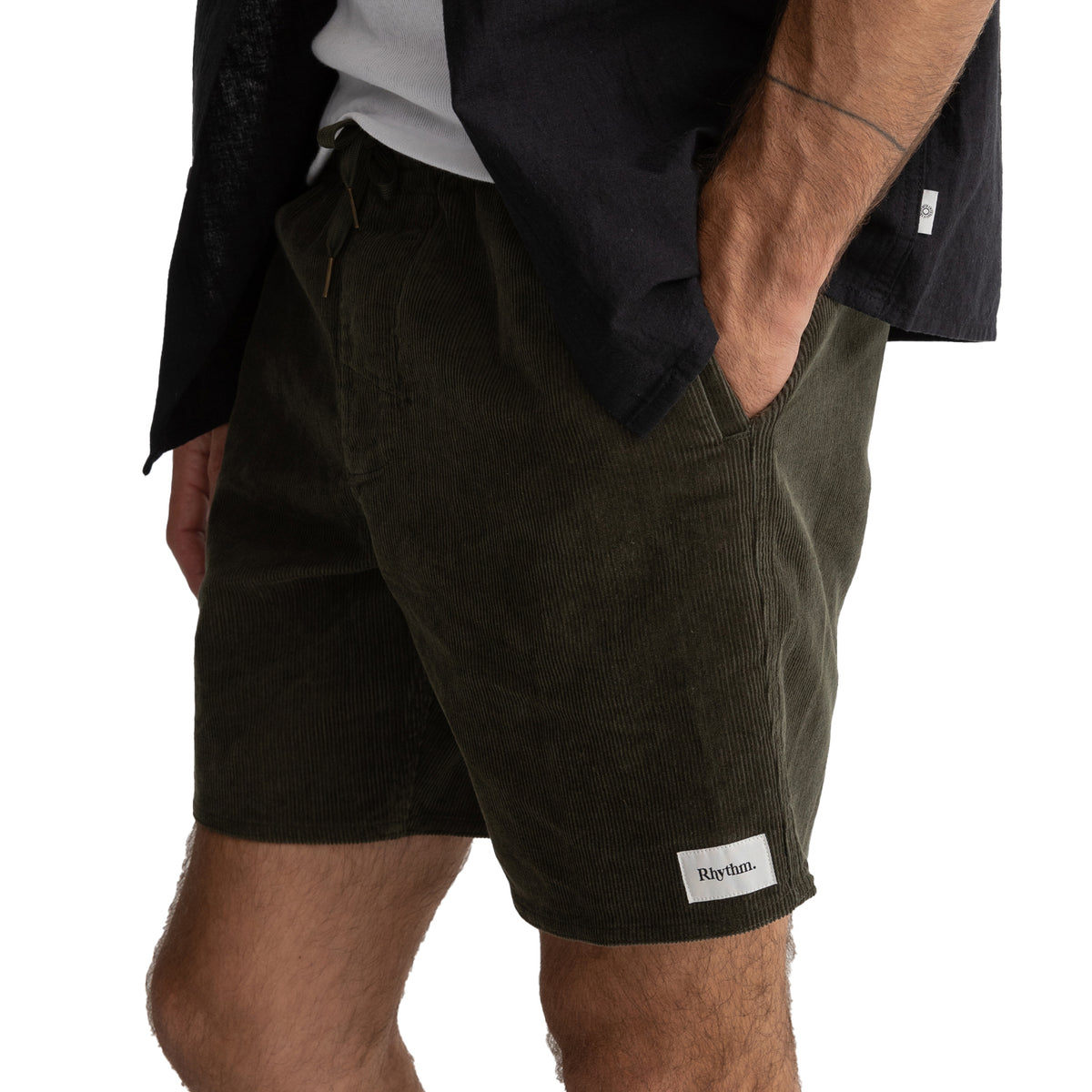 Rhythm Classic Cord Jam Shorts - Men's Olive