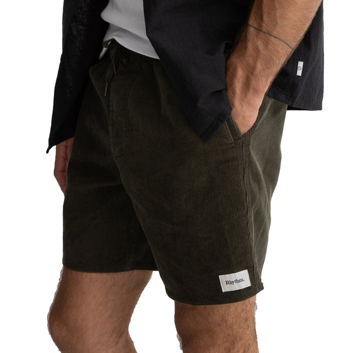 Rhythm Classic Cord Jam Shorts - Men's Olive