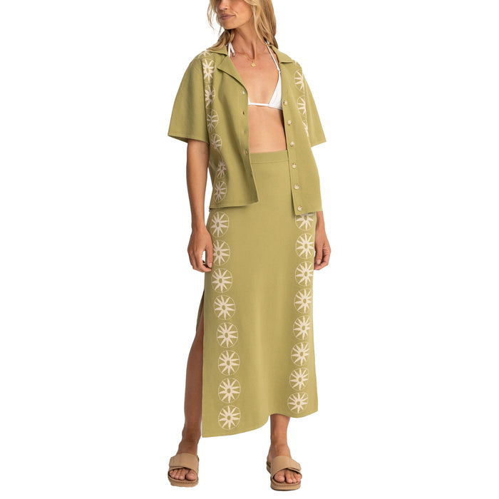 Rhythm Horizon Knitted Shirt - Women's Palm