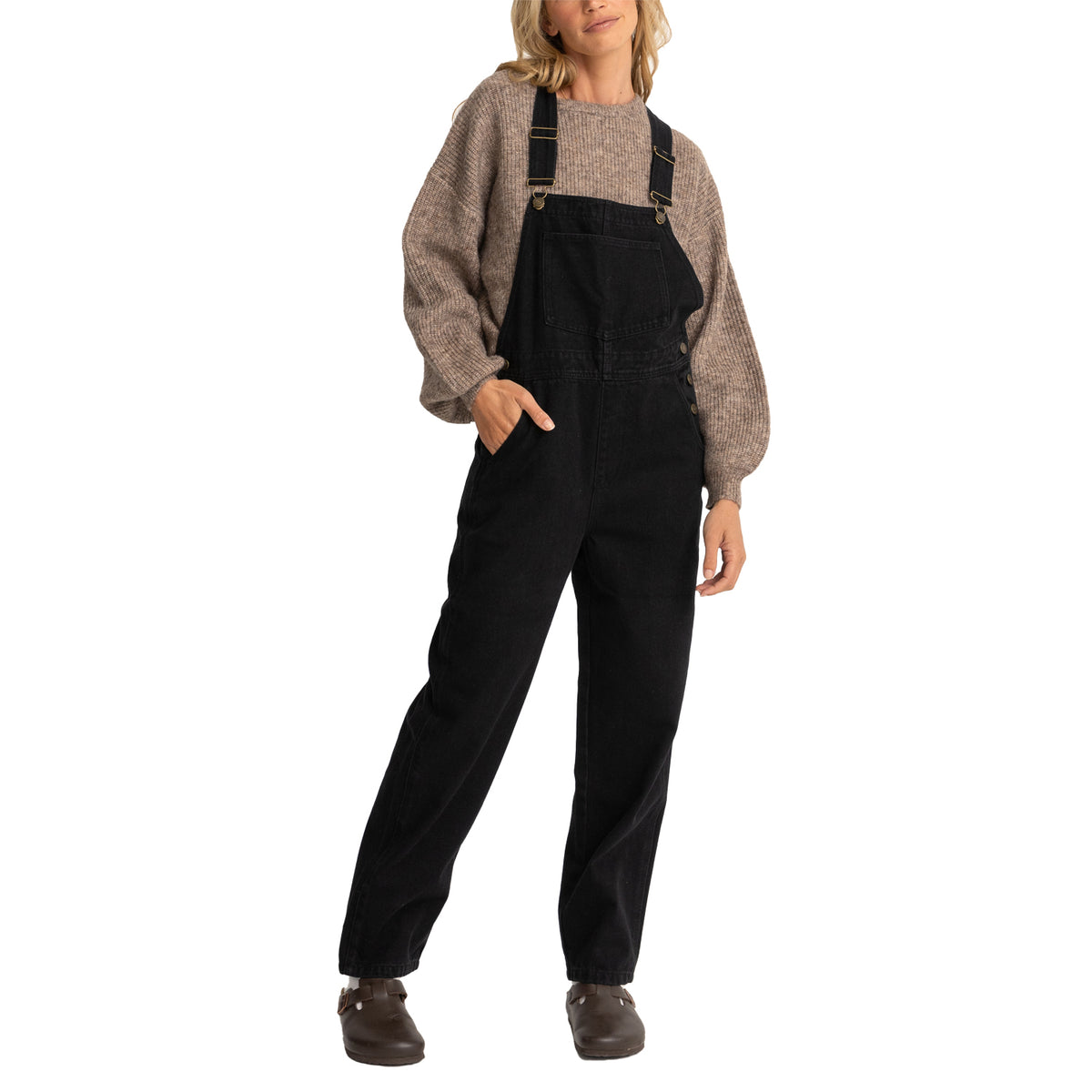 Rhythm Daybreak Overalls - Women's Black