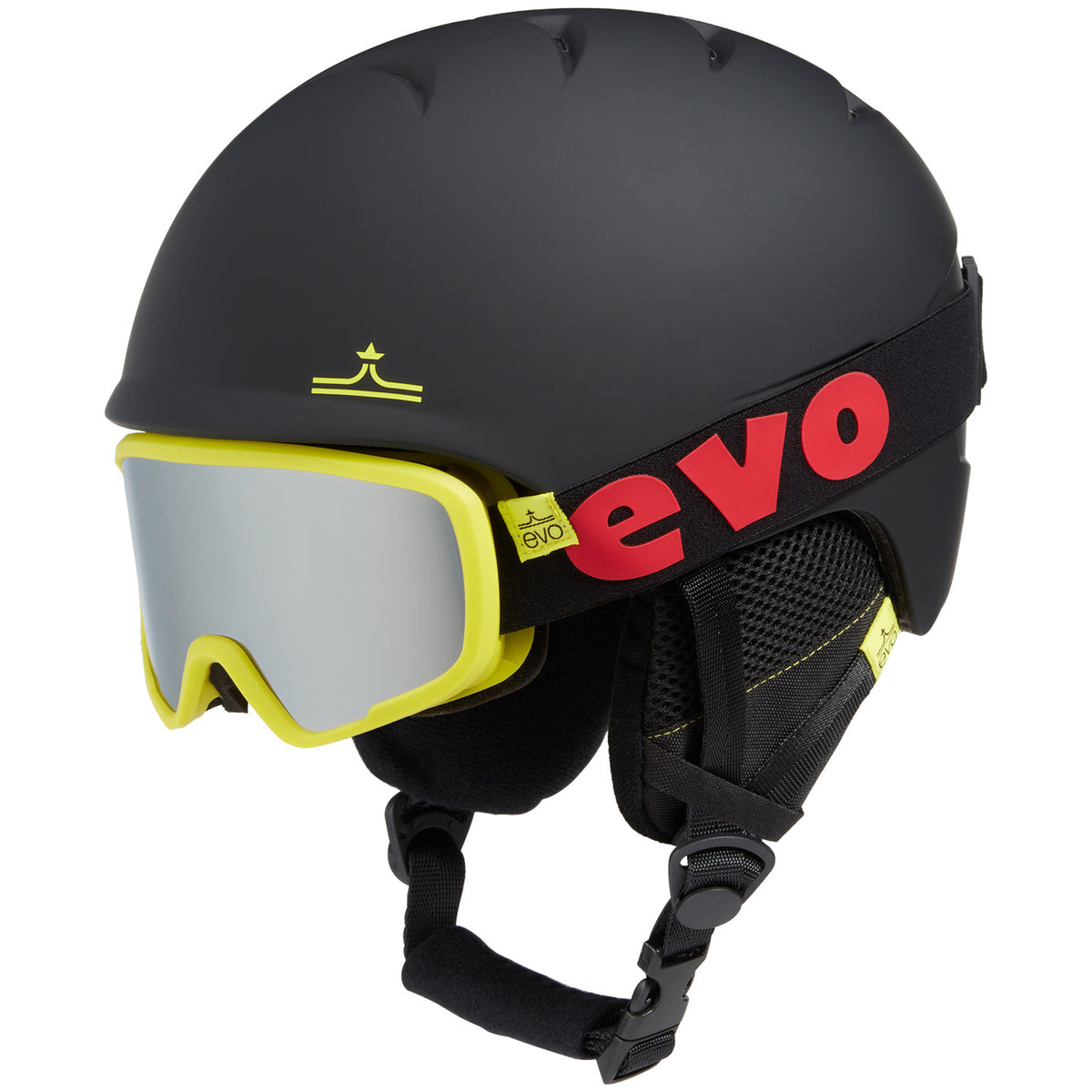 evo Sessel Helmet + Goggle Combo - Kids' Black