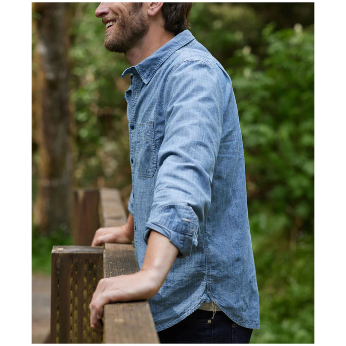 Outerknown Chambray Utility Shirt - Men's Chambray